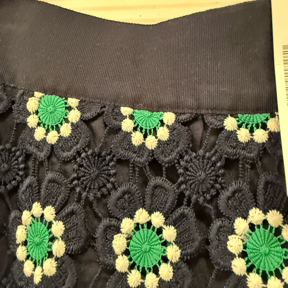 J Crew Green and White Embellished Pencil Skirt - Picture 10 of 11